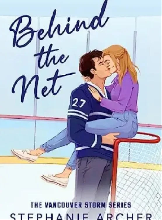 Behind the Net: a grumpy sunshine hockey romance cover