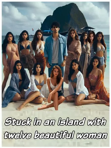 Stuck in an Island with Twelve Beautiful Women cover